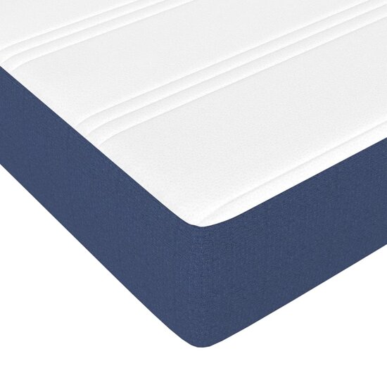 Pocketveringmatras 140x200x20 cm stof blauw