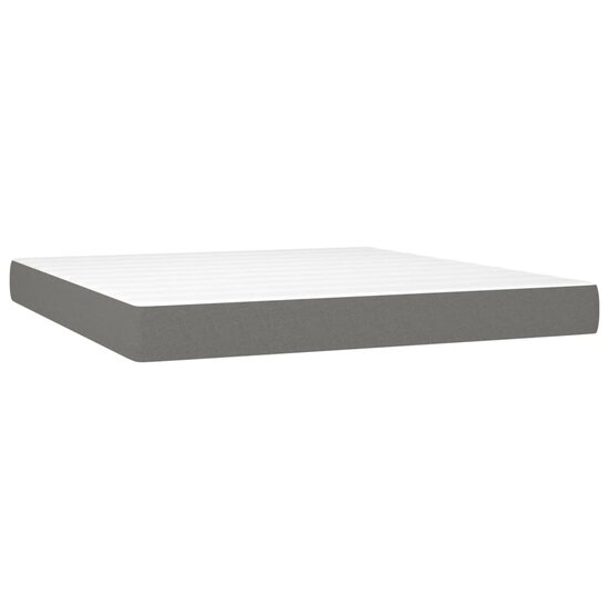 Pocketveringmatras 160x200x20 cm stof donkergrijs