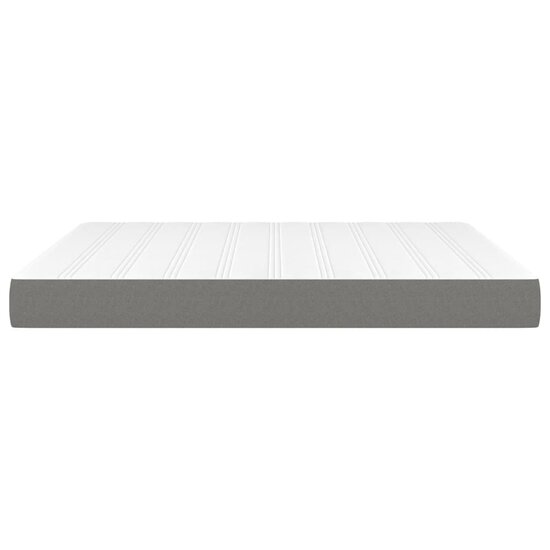 Pocketveringmatras 160x200x20 cm stof donkergrijs