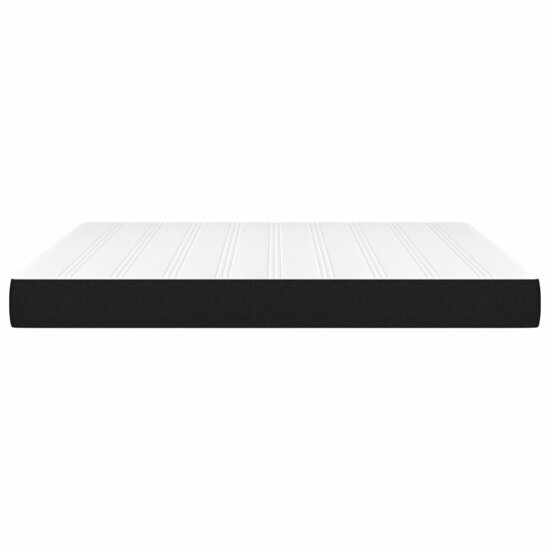 Pocketveringmatras 160x200x20 cm stof zwart