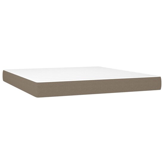 Pocketveringmatras 160X200X20 Cm Stof 160 x 200 cm Taupe