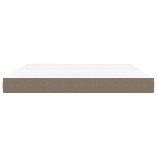 Pocketveringmatras 160X200X20 Cm Stof 160 x 200 cm Taupe