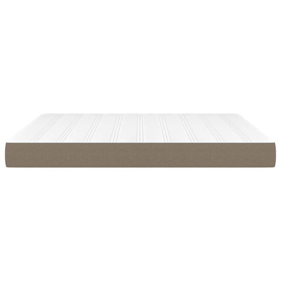 Pocketveringmatras 160X200X20 Cm Stof 160 x 200 cm Taupe