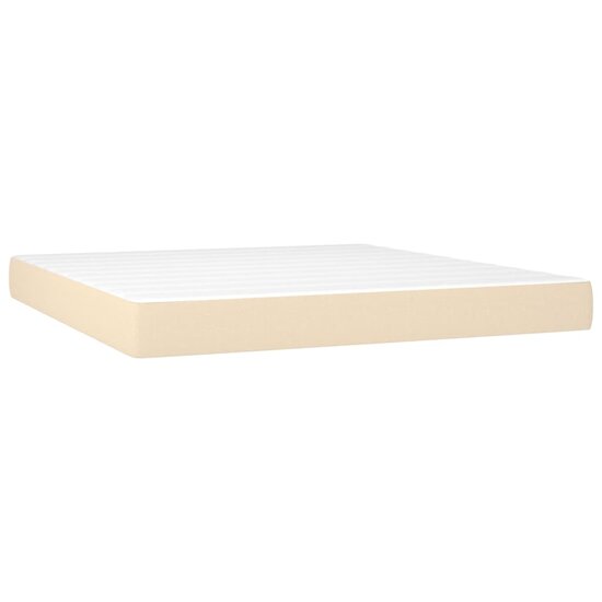 Pocketveringmatras 160X200X20 Cm Stof Kleurig 160 x 200 cm Cr&egrave;me