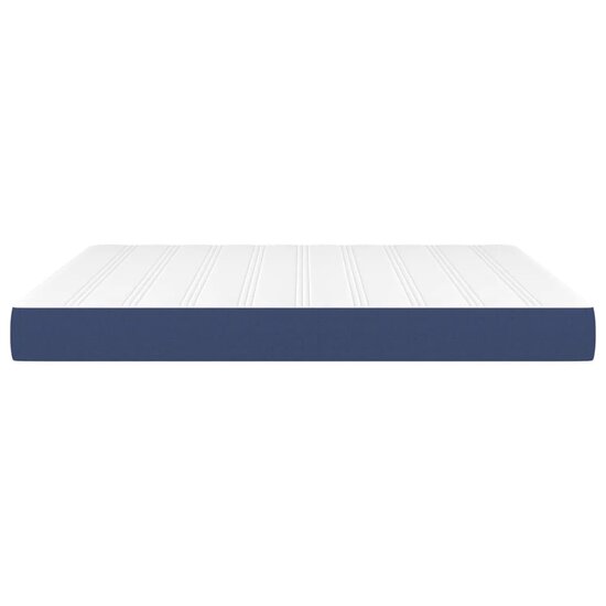 Pocketveringmatras 160x200x20 cm stof blauw