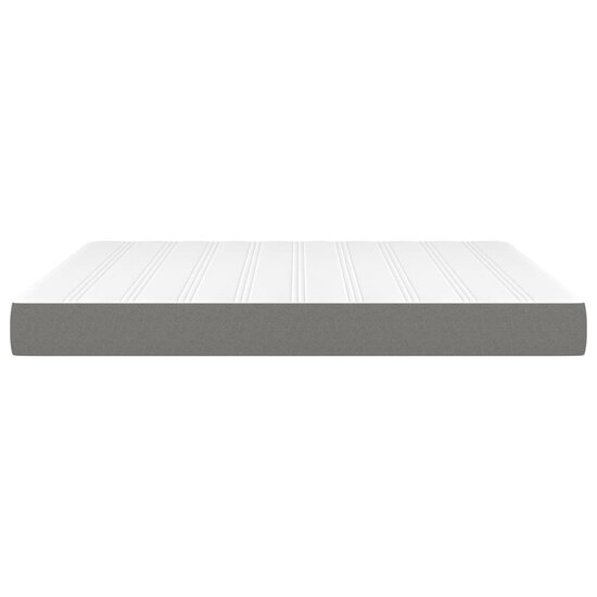Pocketveringmatras 180x200x20 cm stof donkergrijs