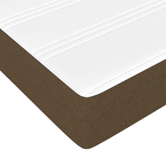 Pocketveringmatras 160x200x20 cm stof donkerbrui8