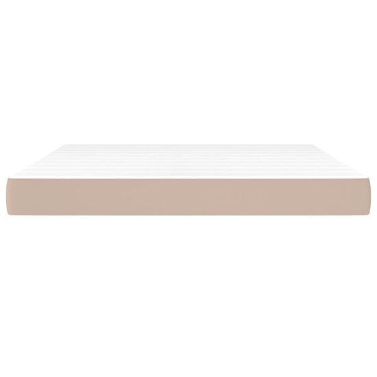 Pocketveringmatras 180X200X20 Cm Kunstleer Kleurig 180 x 200 cm Cappuccino