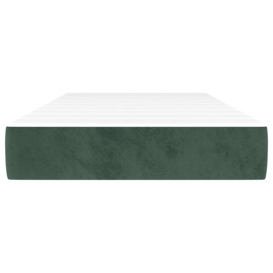 Pocketveringmatras 100x200x20 cm fluweel donkergroen
