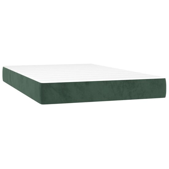 Pocketveringmatras 120x200x20 cm fluweel donkergroen