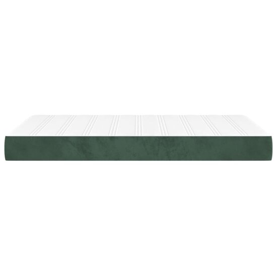Pocketveringmatras 120x200x20 cm fluweel donkergroen