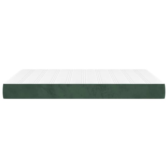 Pocketveringmatras 140x190x20 cm fluweel donkergroen