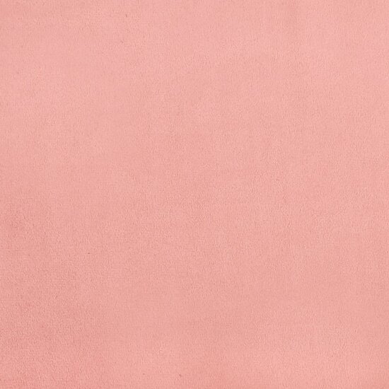 Pocketveringmatras 160X200X20 Cm Fluweel Roze 160 x 200 cm