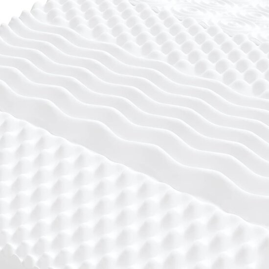 Schuimmatras 7 zones hardheid 20 ILD 140x200 cm wit
