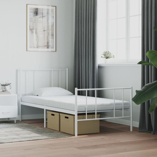 Schuimmatrassen 2 st 7 zones hardheid 20 ILD 90x190 cm wit