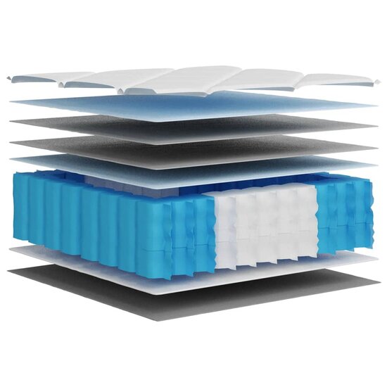 Pocketveringmatras middelhard-hard 120x200 cm