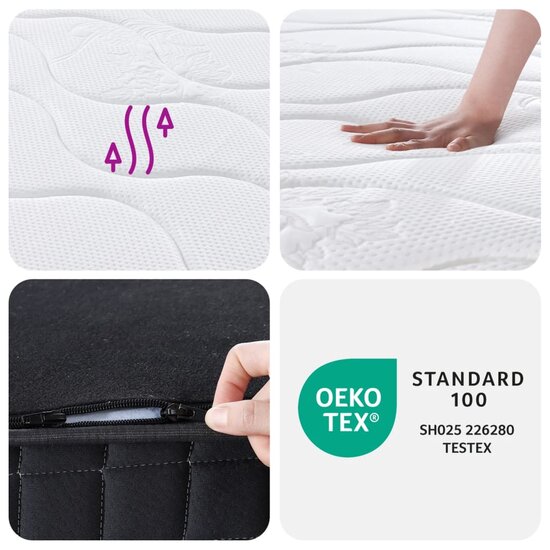Binnenveringmatras middelhard 90x190 cm Single Size
