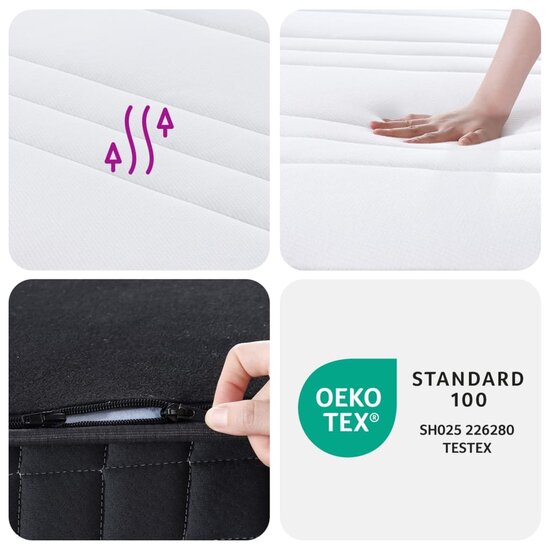 Binnenveringmatras Middelhard Single Size 90 x 190 cm