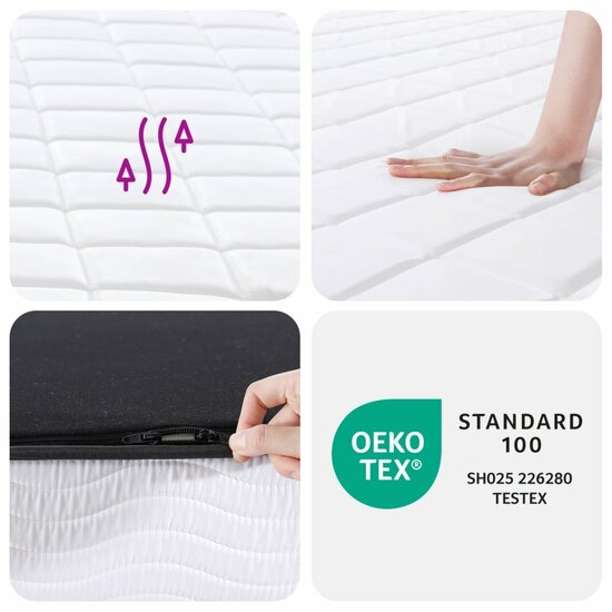 Schuimmatras middelzacht 90x200 cm