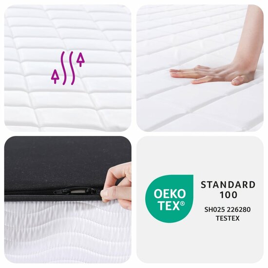 Schuimmatras middelzacht 200x200 cm