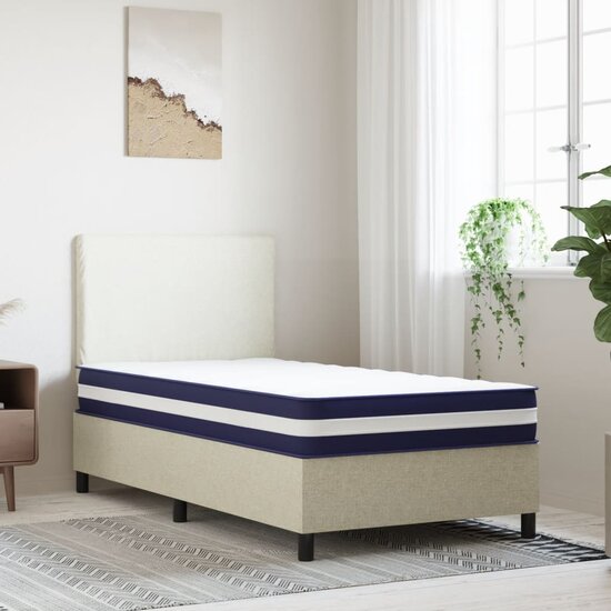 Pocketveringmatras middelhard-hard 90x190 cm Single Size