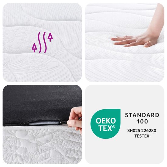 Binnenveringmatras middelhard 90x190 cm Single Size
