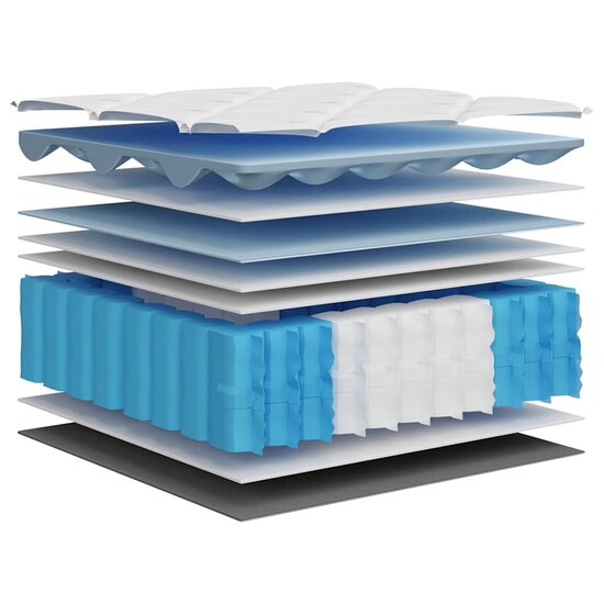 Pocketveringmatras middelhard-plus 140x190 cm