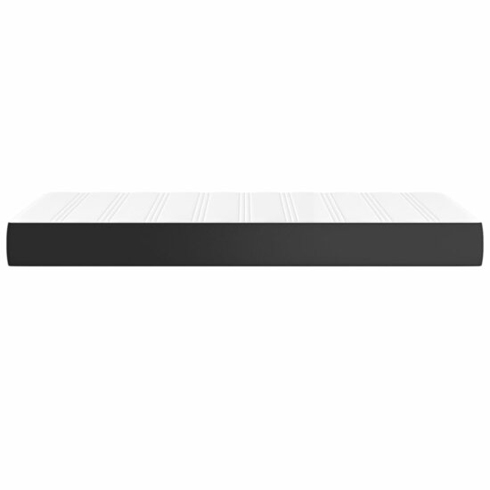 Pocketveringmatras 120X190X20 Cm Kunstleer 120 x 190 cm Zwart