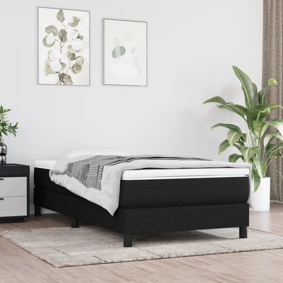 Pocketveringmatras 120X190X20 Cm Stof 120 x 190 cm Zwart