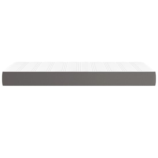 Pocketveringmatras 120X190X20 Cm Kunstleer 120 x 190 cm Grijs