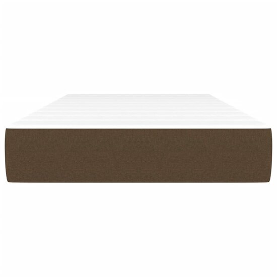 Pocketveringmatras 120X190X20 Cm Stof 120 x 190 cm Donkerbruin