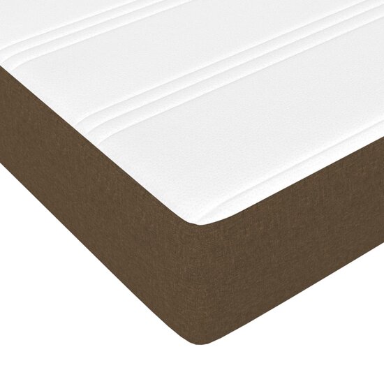 Pocketveringmatras 120X190X20 Cm Stof 120 x 190 cm Donkerbruin