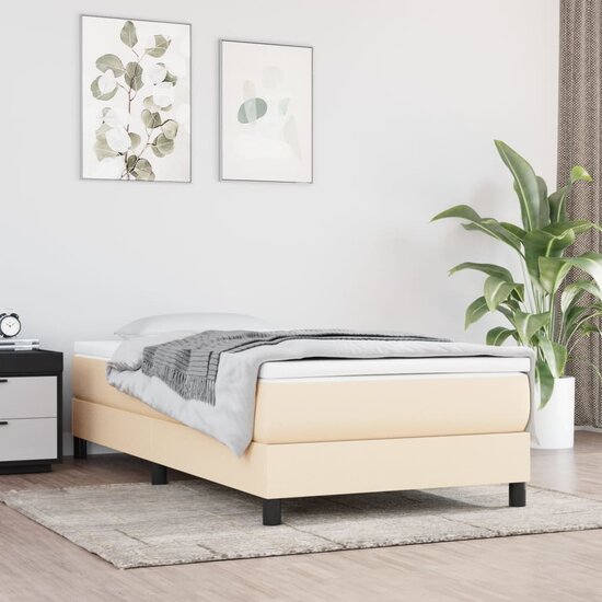 Pocketveringmatras 120X190X20 Cm Stof Kleurig 120 x 190 cm Cr&egrave;me