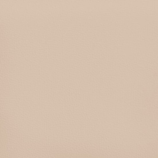 Pocketveringmatras 120x190x20 cm kunstleer cappuccinokleurig