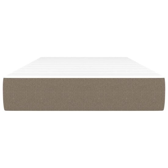 Pocketveringmatras 120x190x20 cm stof taupe