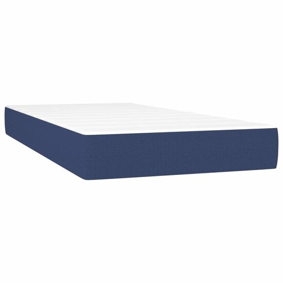Pocketveringmatras 120X190X20 Cm Stof 120 x 190 cm Blauw