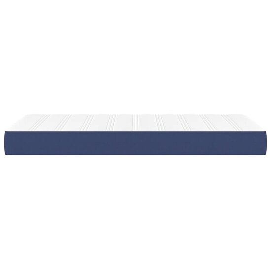 Pocketveringmatras 120X190X20 Cm Stof 120 x 190 cm Blauw