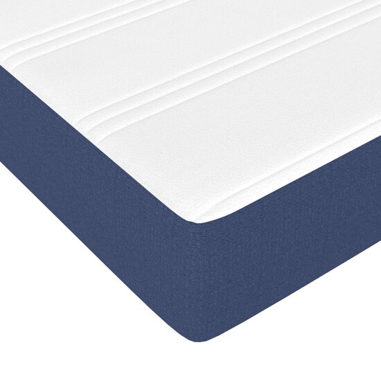 Pocketveringmatras 120X190X20 Cm Stof 120 x 190 cm Blauw