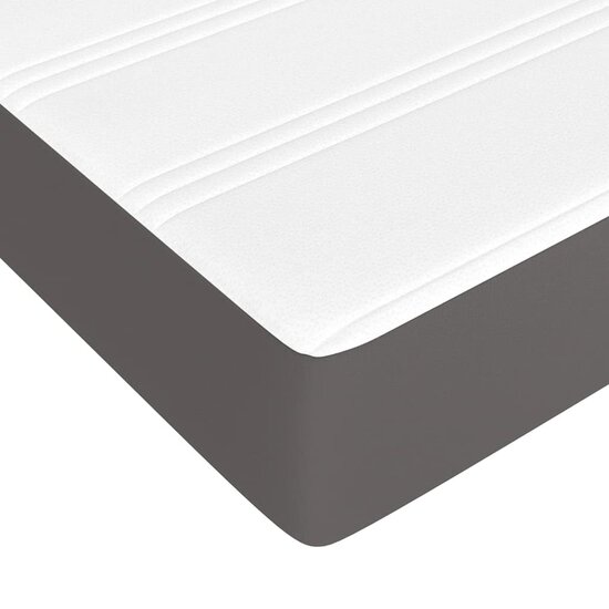 Pocketveringmatras Voor Kinderen Kunstleer 80 x 160 cm Grijs