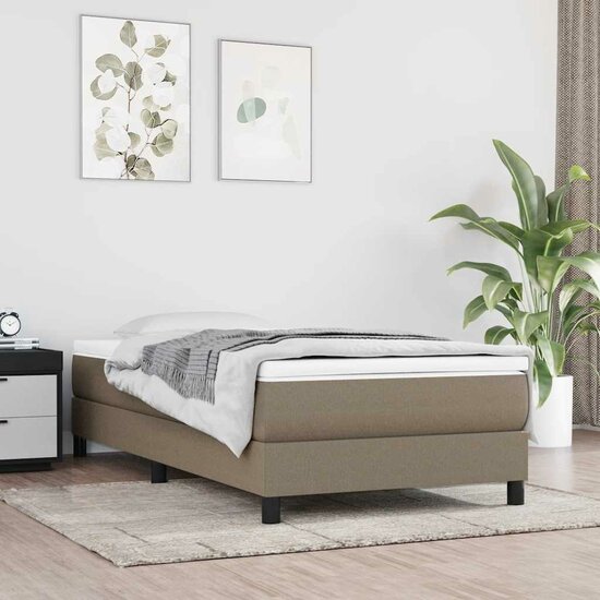 Pocketveringmatras Voor Kinderen Stof 80 x 160 cm Taupe