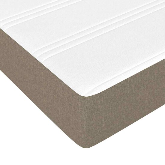 Pocketveringmatras Voor Kinderen Stof 80 x 160 cm Taupe