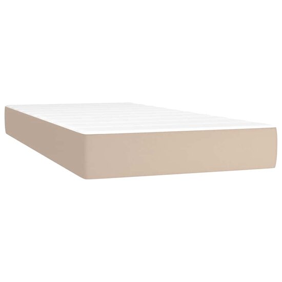 Pocketveringmatras Voor Kinderen Kunstleer 80 x 160 cm Cappuccino