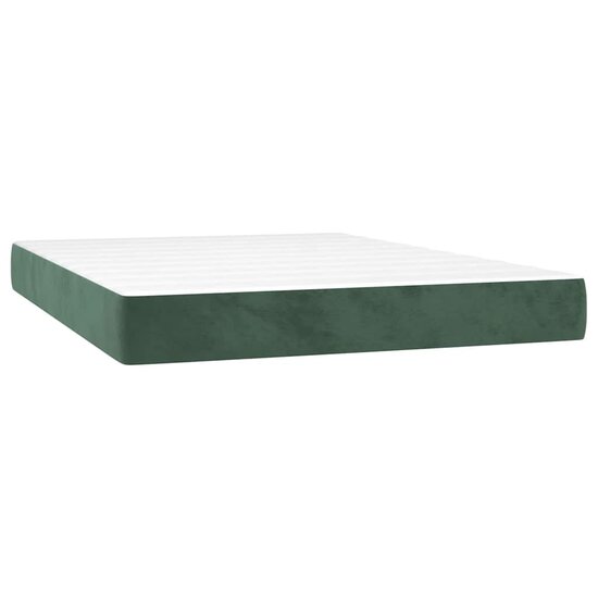 Pocketveringmatras 120X210X20 Cm Fluweel Donkergroen 120 x 210 cm