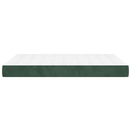Pocketveringmatras 120X210X20 Cm Fluweel Donkergroen 120 x 210 cm