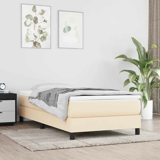 Pocketveringmatras Voor Kinderen Stof Kleurig 80 x 160 cm Cr&egrave;me