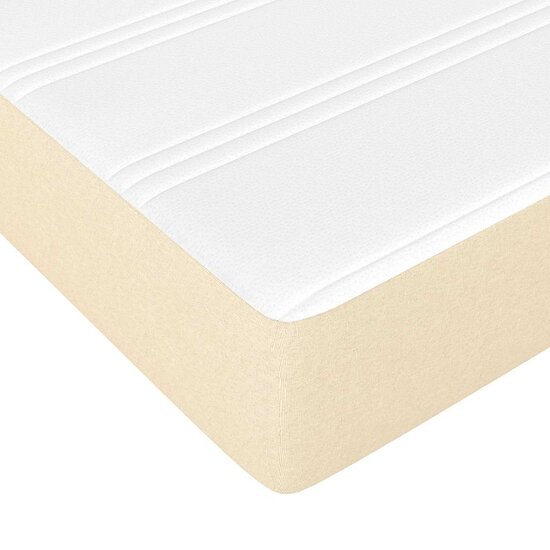 Pocketveringmatras Voor Kinderen Stof Kleurig 80 x 160 cm Cr&egrave;me