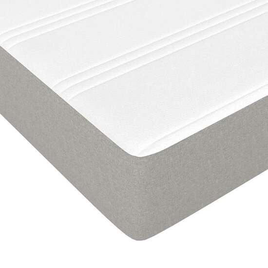 Pocketveringmatras Voor Kinderen Stof 80 x 160 cm Lichtgrijs