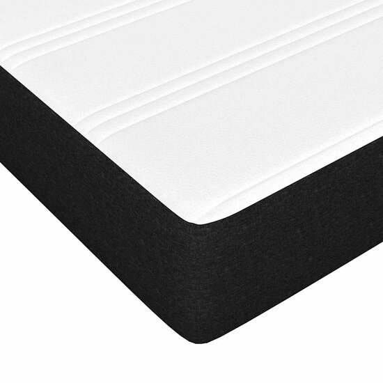 Pocketveringmatras Voor Kinderen Stof 80 x 160 cm Zwart