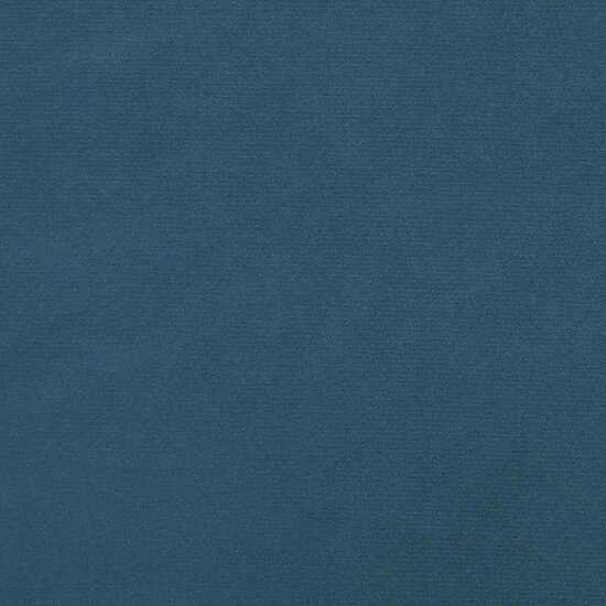 Pocketveringmatras 90X210X20 Cm Fluweel Donkerblauw 90 x 210 cm