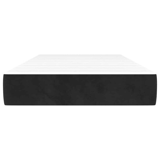 Pocketveringmatras 80x210x20 cm fluweel zwart